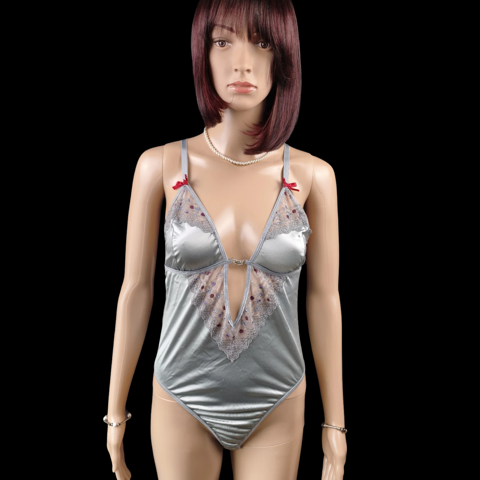 Body satiné au style féminin & élégant, marque Casmir – Neuf / Taille 44/46